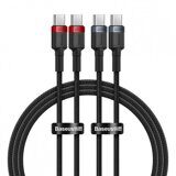 КАБЕЛЬ TYPE-C-TYPE-C BASEUS  100W 1М комплект из 2ШТ (P10318306003-00)