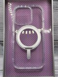 Чехол-накладка Wiwu iShield Ultra Magsafe (MCC-201) для iPhone 16 pro max (кольцо-держатель/пластиковый) (прозрачный)